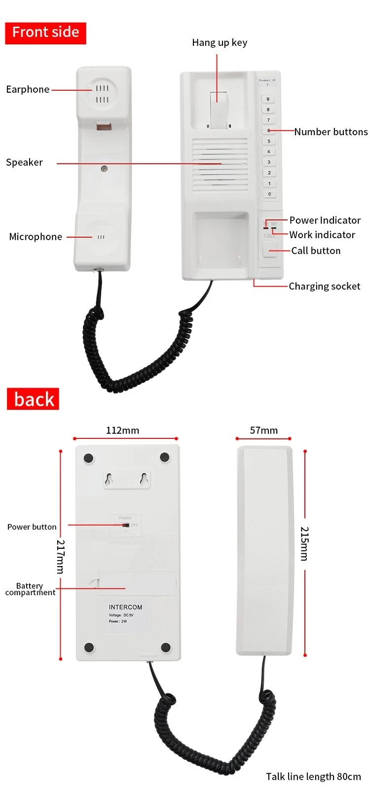 wireless video door phone