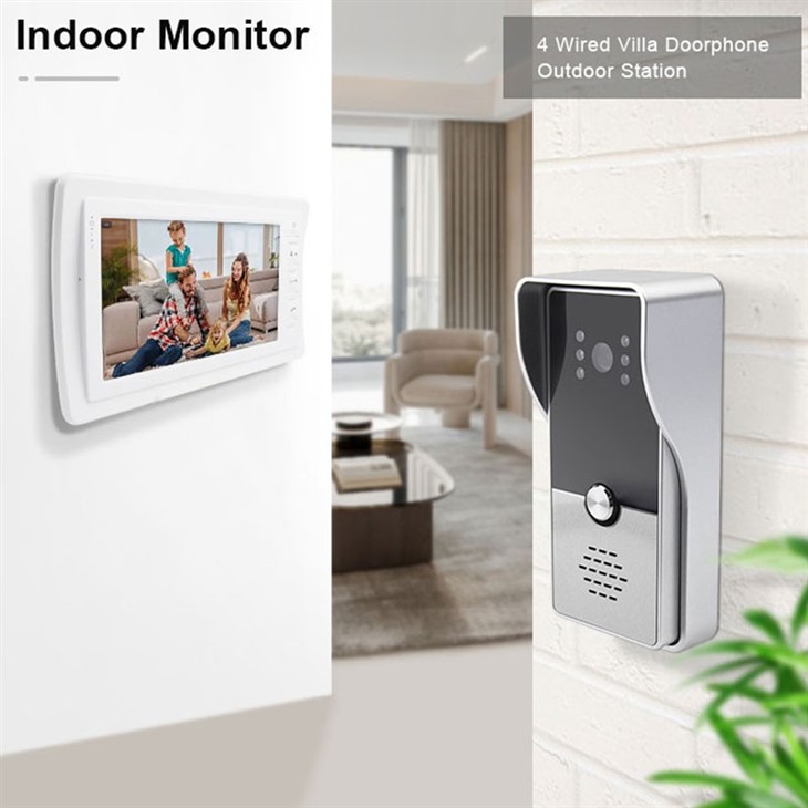 Video 4 Wire Intercom Doorbell System